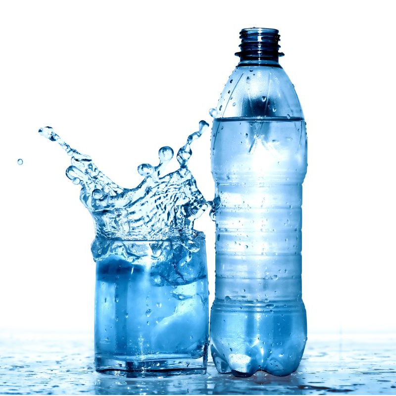 Garrafa d' água mineral com gás 500ml
