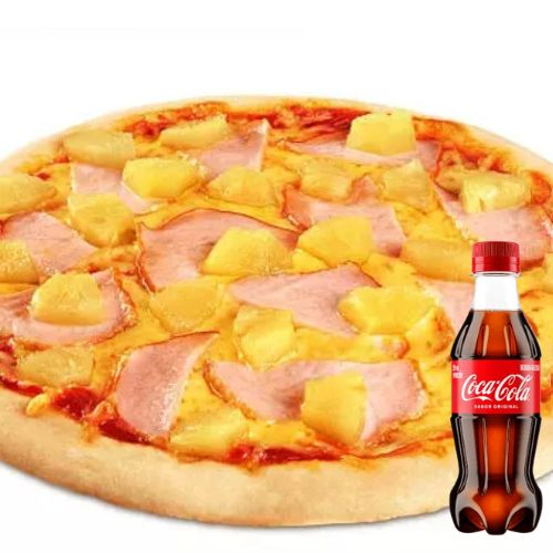 Pizza Hawaiana + COCA-COLA 250 Ml