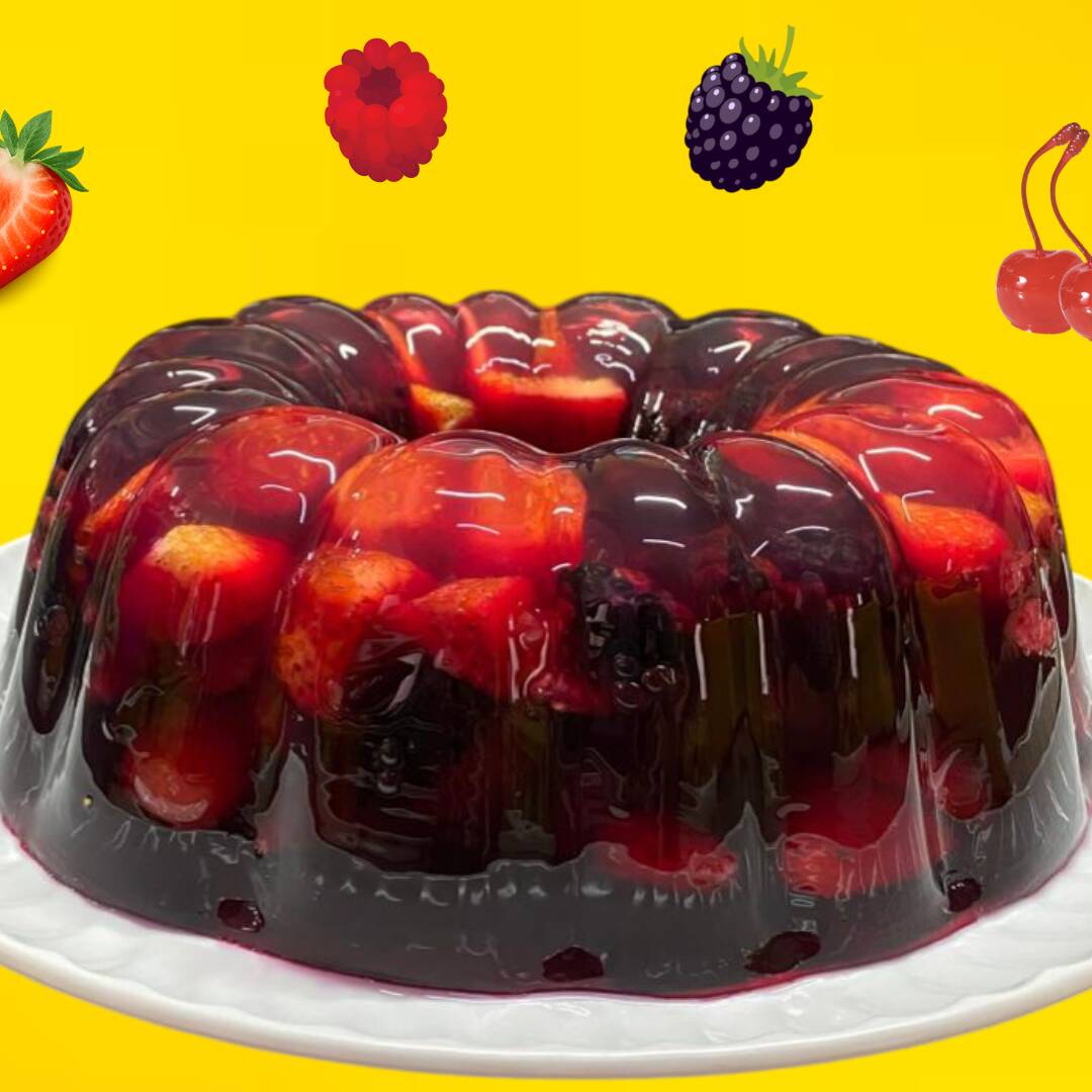 Gelatina Mediana de Frutos Rojos
