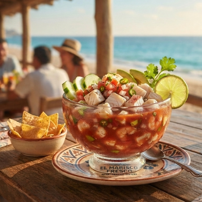 Sólo Bueno El Coctel de Pescado! (Picante Opcional)