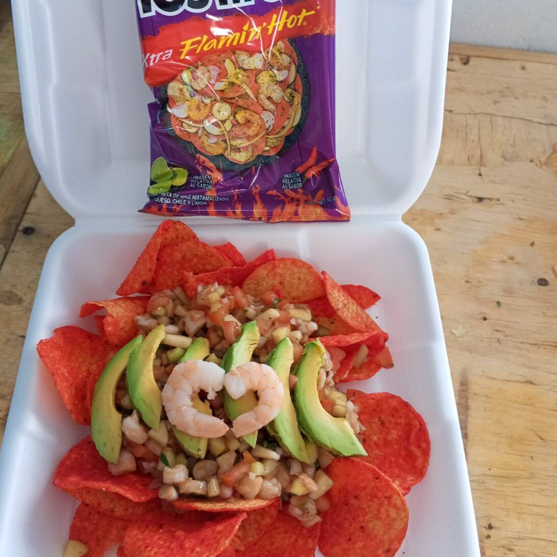 TOSTICEVICHE ( TOSTITOS MORADOS)