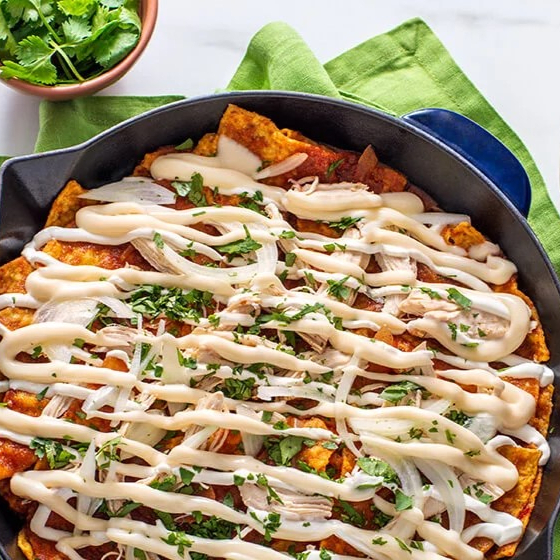 Chilakillers en Crema de Chipotle