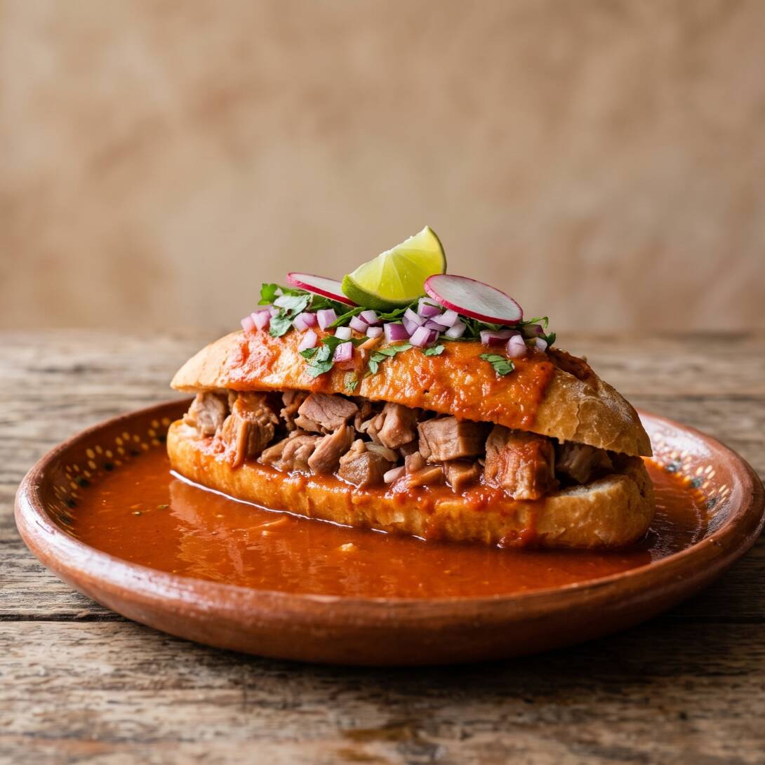 Torta Ahogada de Carne