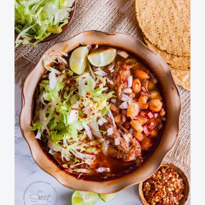 Pozole Rojo Pollo 1 Litro
