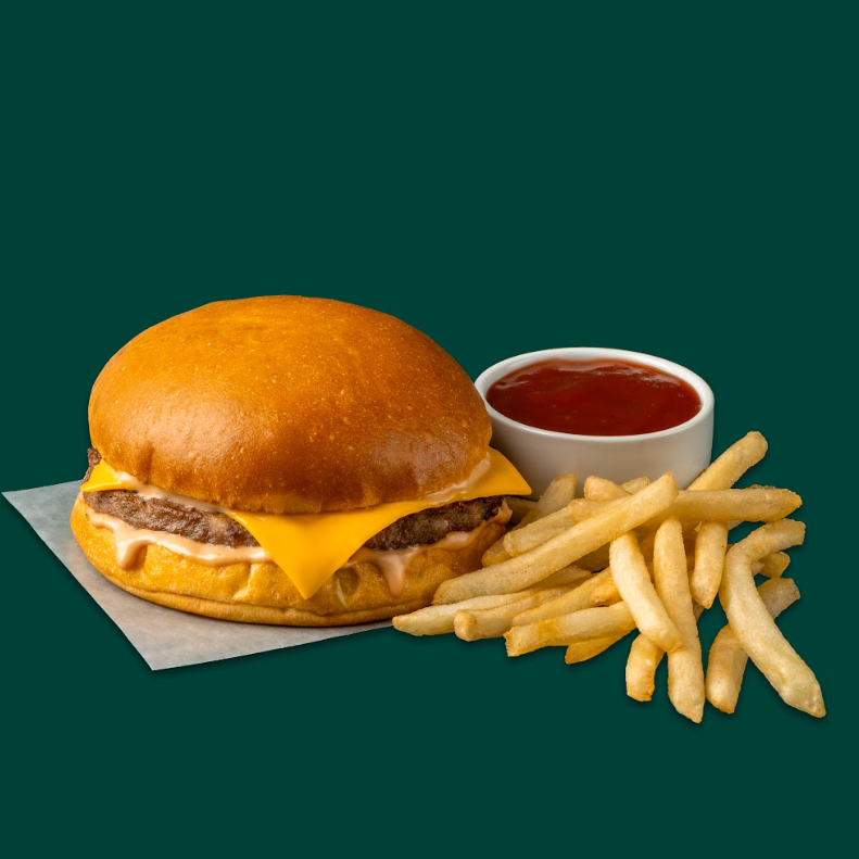 Combo: Hamburguesa con Queso + Papas