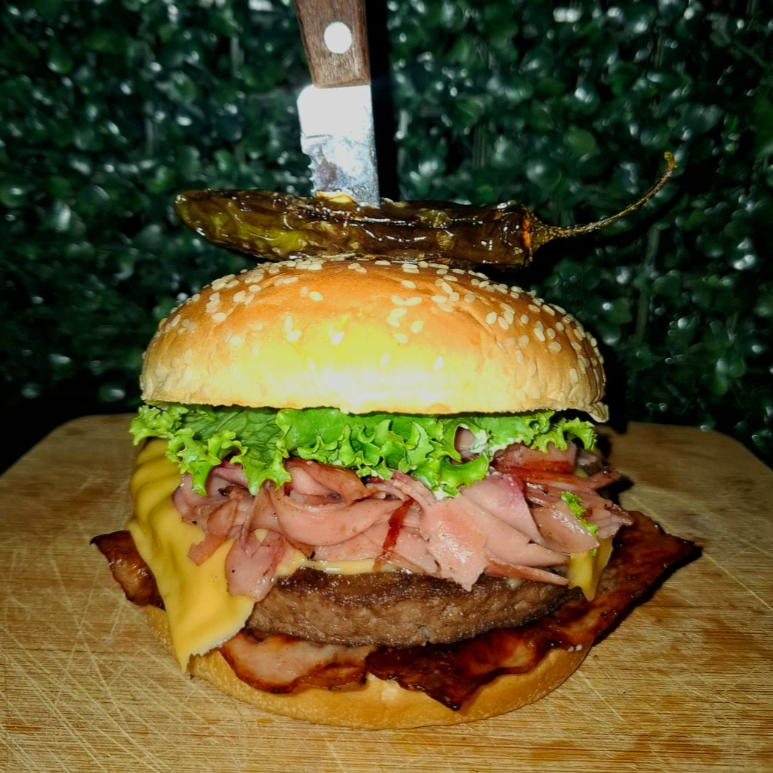 Hamburguesa de Arrachera