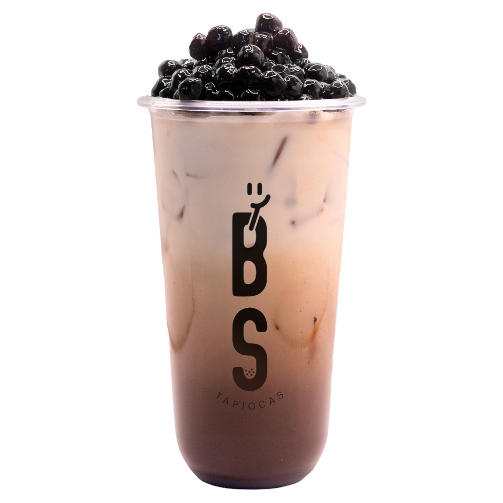 B10. Moka Milk Black Boba Large.