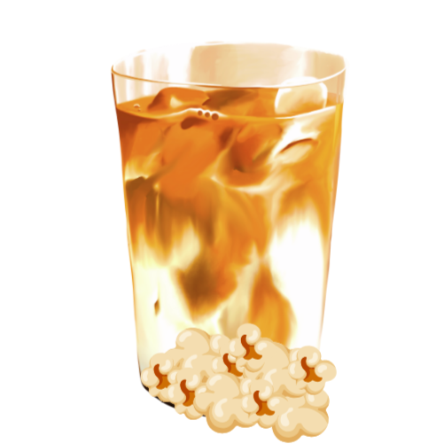 Dalgona PopCorn Coffee