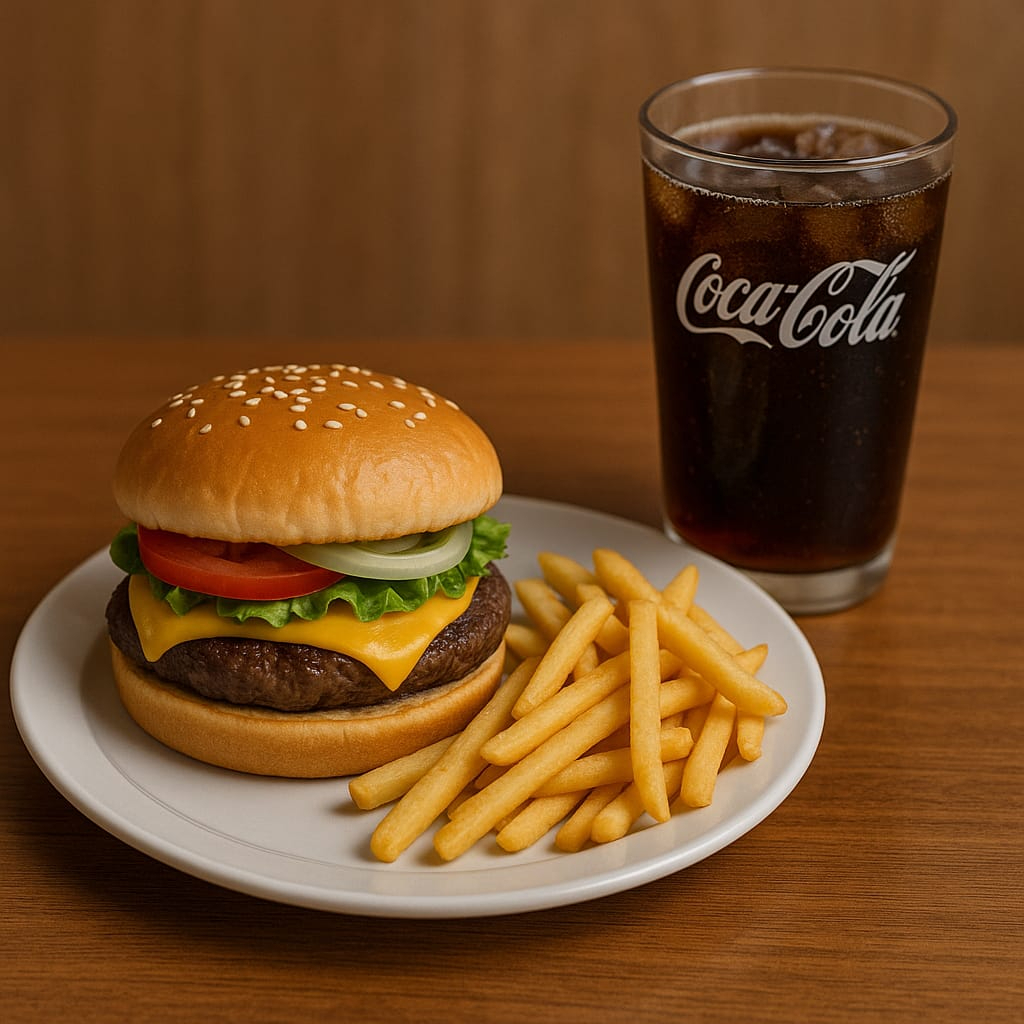 Hamburguesa, Papas y Refresco X $99