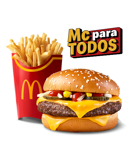 Cuarto de Libra +Papas Grandes