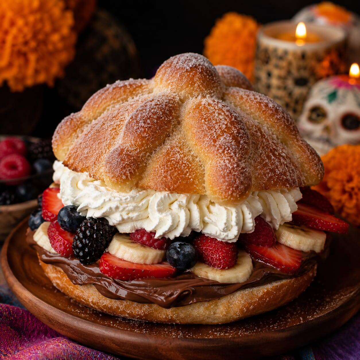 Pan de Muerto Relleno