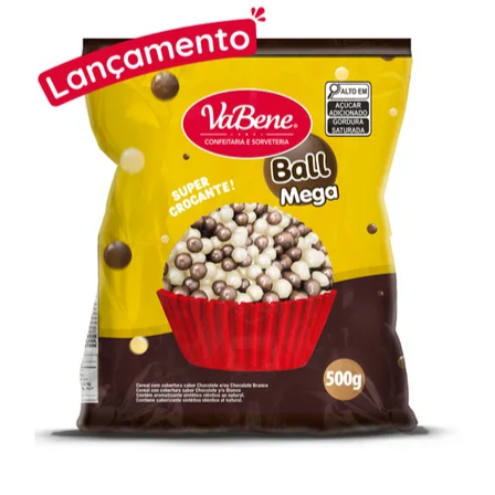 bolas de chocolate preto e branco.