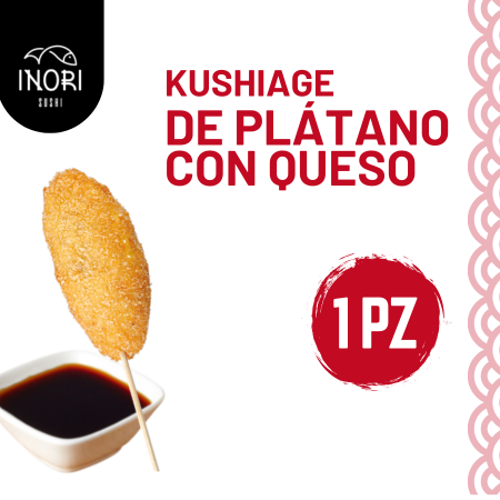 Kushiage de Plátano con Queso 1 Pieza