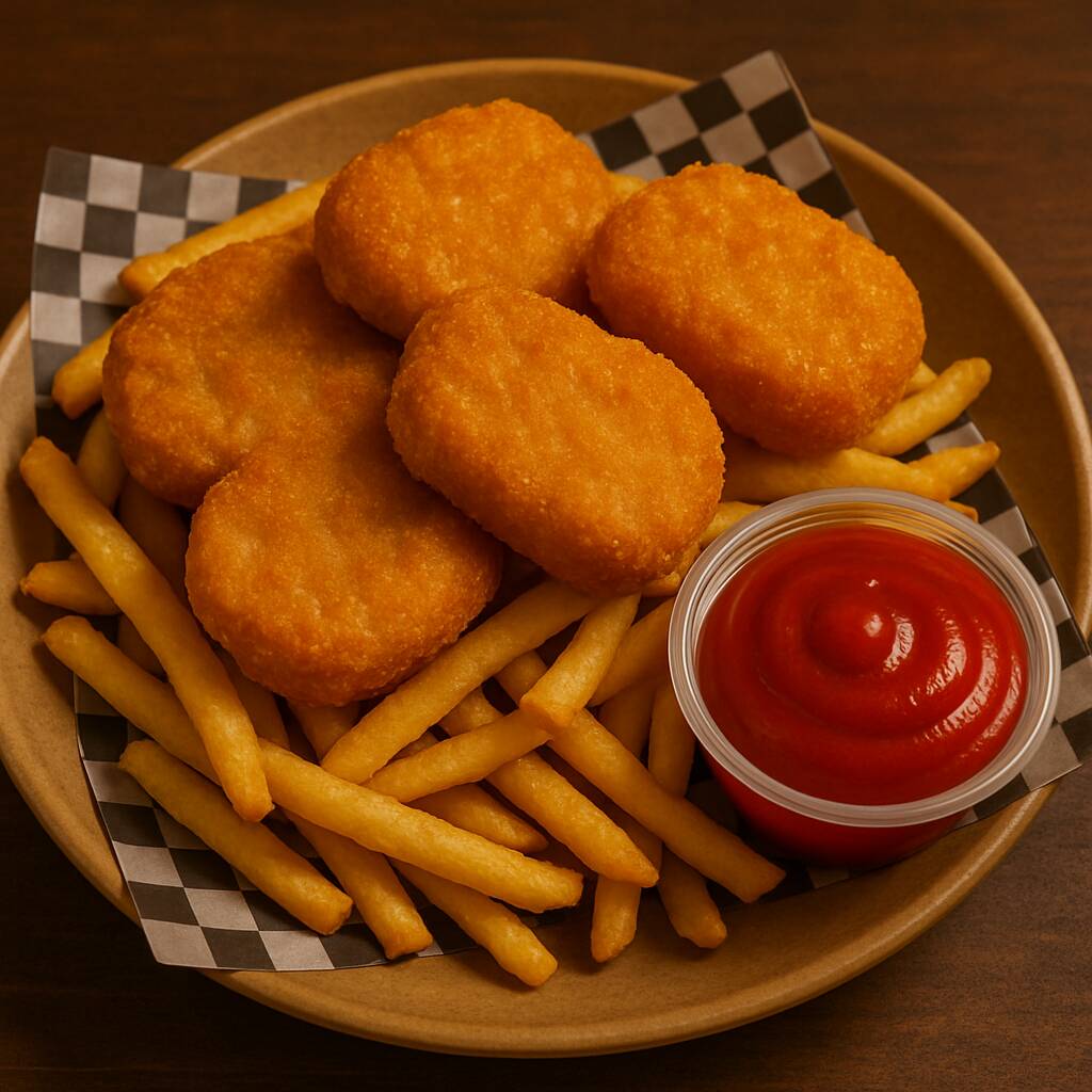 Nuggets con Papas