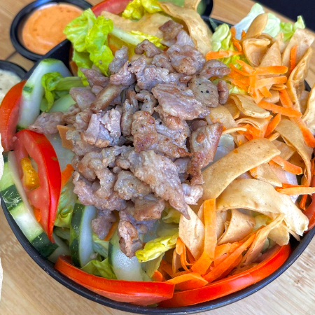 Ensalada Santa Fe con Arrachera