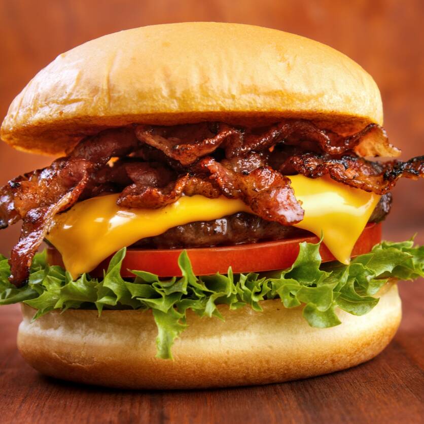 Hamburguesa Clasica con Tocino