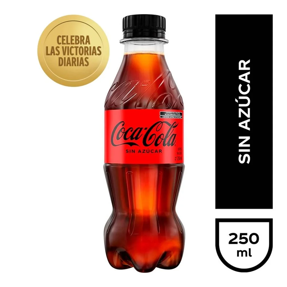 Gaseosa Coca-Cola sin Azúcar 250 ml
