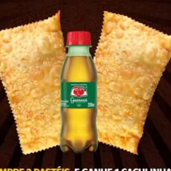 Na compra de 2 pastel ganha um refri de 200ml de graça