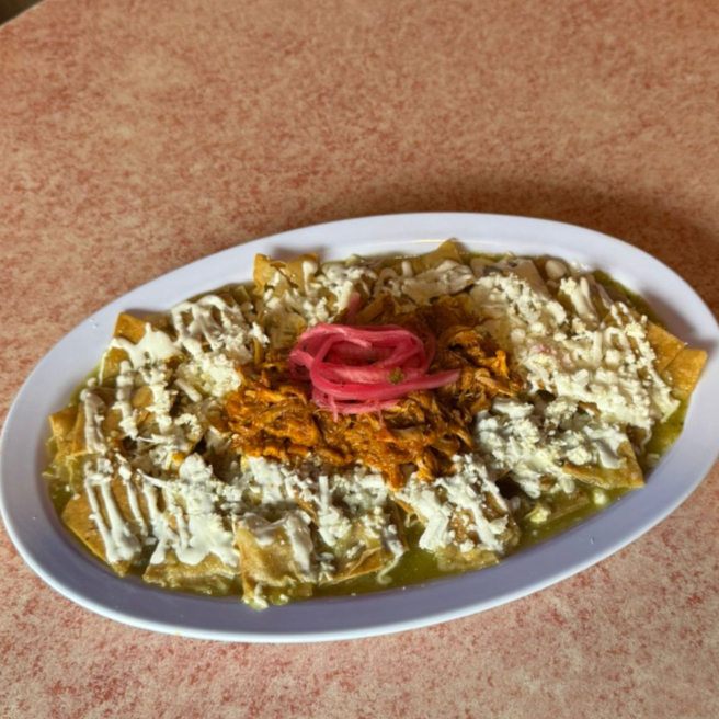 Chilaquiles con Cochinita Pibil