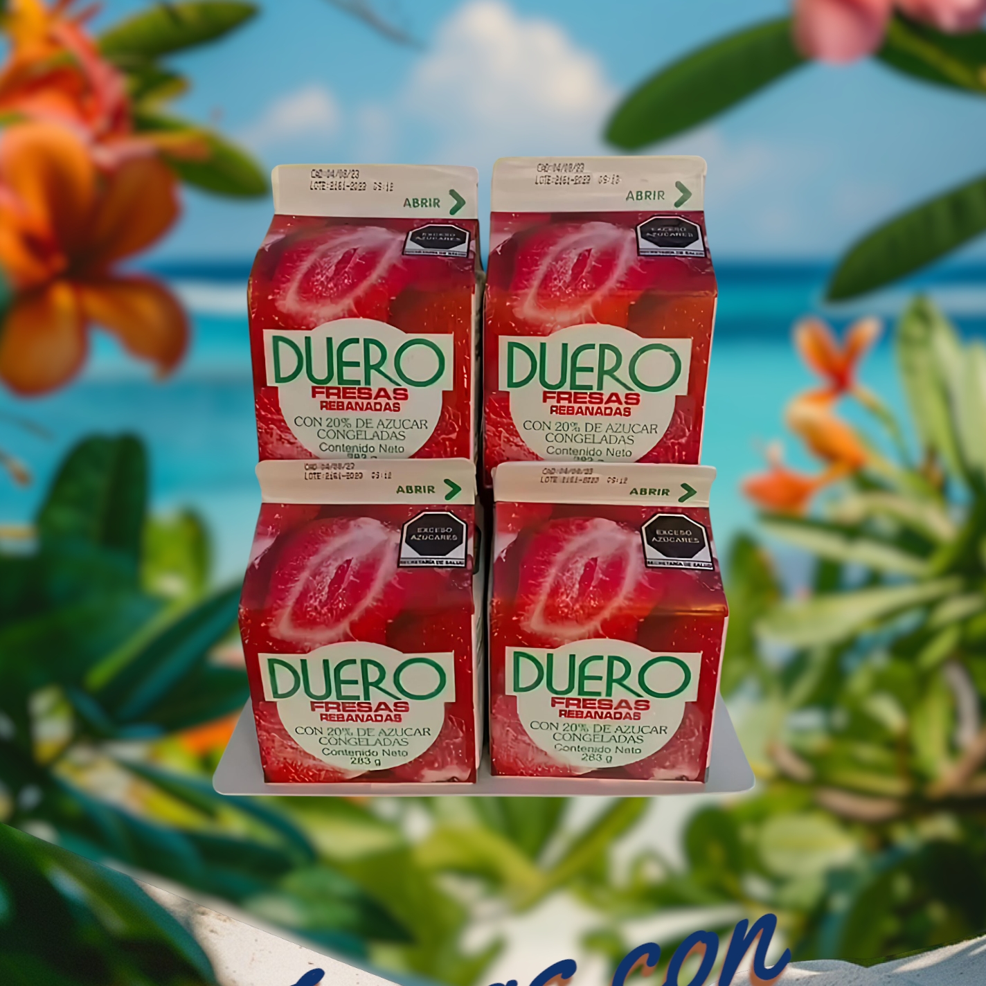 Fresas con crema