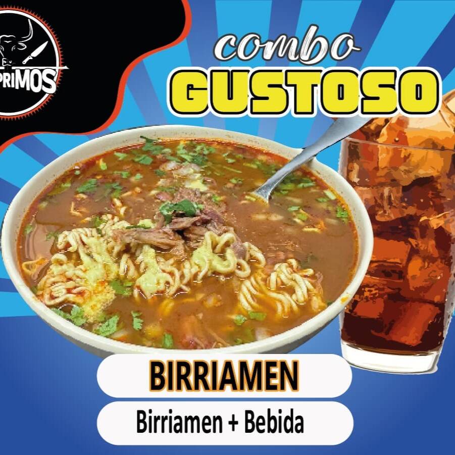 Combo Birriamen+ Consomé + Agua de Sabor