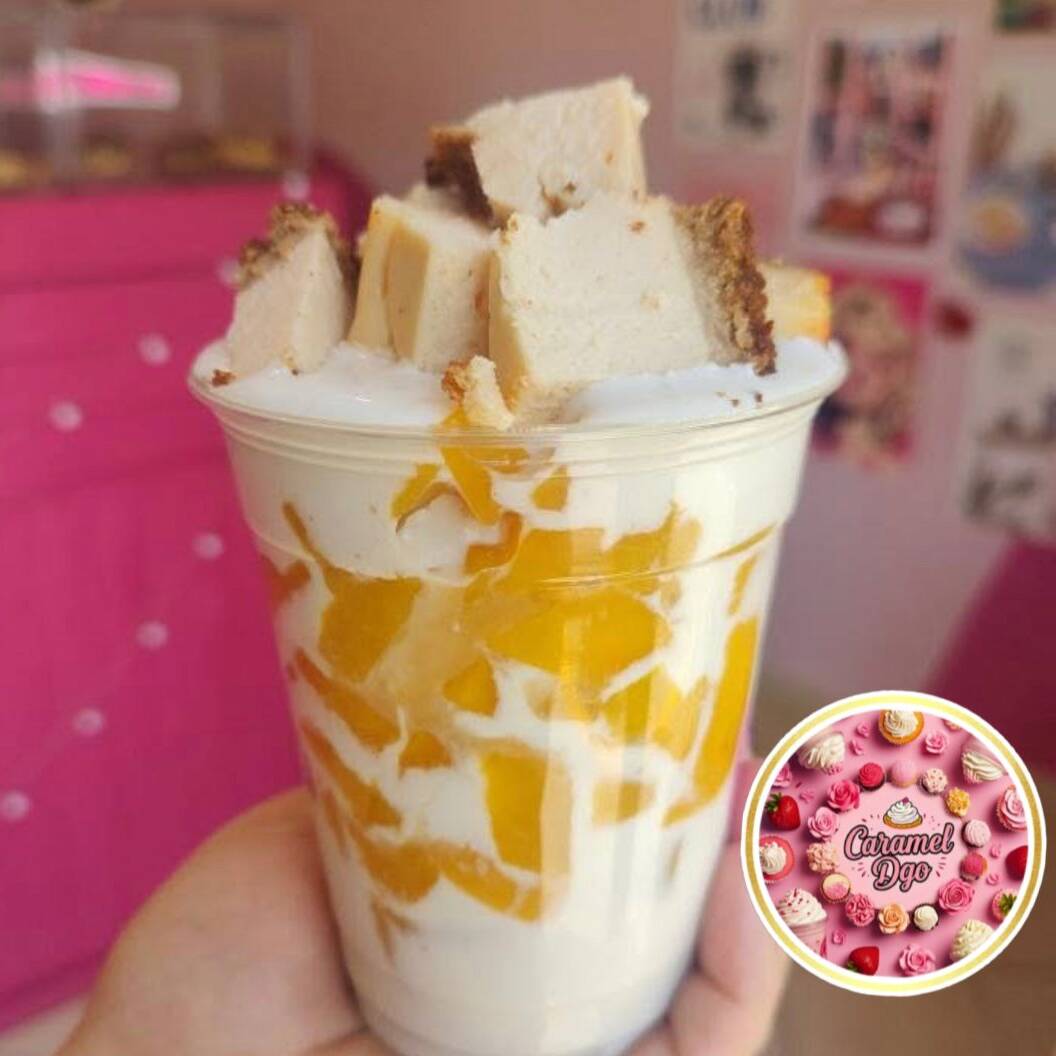 Mango con crema y pay