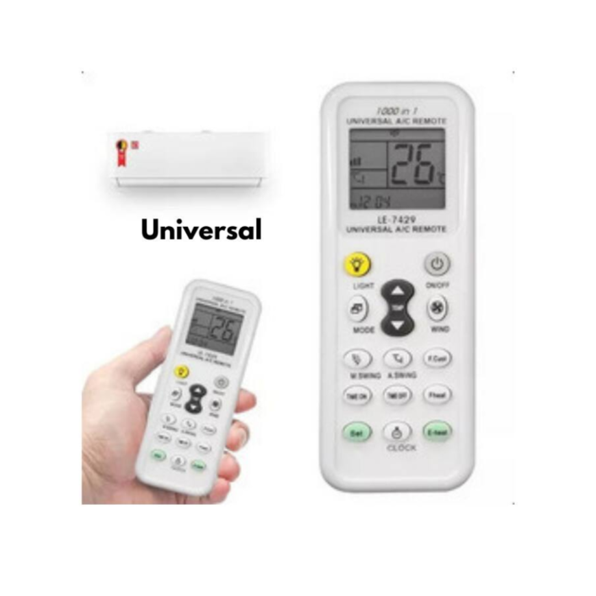 O Controle Universal para Ar Condicionado Split é a solução prática e econômica para quem busca um controle remoto funcional e eficiente. Com capacidade para controlar até 1000 modelos de ar condicionado split, é compatível com diversas marcas, como Samsung, Lg, Daikin, Philco, Consul, Midea e outras. Acompanha pilha para que você possa utilizar imediatamente após a compra, garantindo maior comodidade e praticidade. Seu design intuitivo e fácil de usar permite ajustar a temperatura, velocidade do ventilador, modo de operação e outras funções de forma simples. Ideal para substituir controles originais danificados ou para quem quer mais versatilidade em seu ar condicionado.  controle remoto, controle universal, controle para ar condicionado, controle universal split, controle para ar condicionado split, controle para ar condicionado remoto, controle para ar condicionado, controle compatível, controle remoto para split, controle remoto, controle de ar condicionado universal