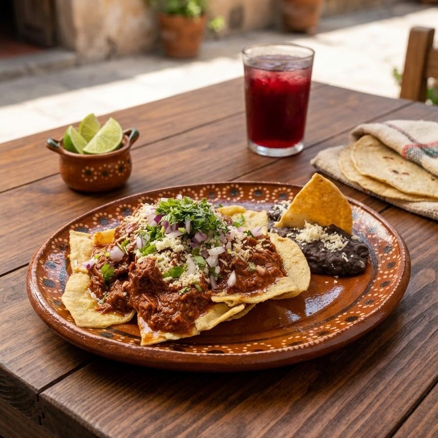 Chilaquiles con Cochinita