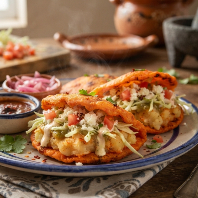 GORDITAS ROJAS DE PAPA