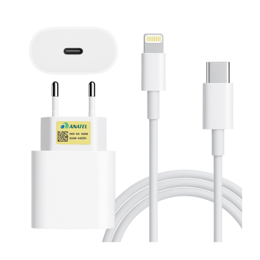 Carregador Lightning Usb-C Turbo para iphone (6 até o 14): Carregue sua bateria em minutos com este kit completo, incluindo cabo Lightning e fonte Usb-C. Ideal para carregamento rápido e eficiente, garantindo mais tempo de uso sem preocupações.                Carregador Lightning Usb-C, Cabo Lightning Usb-C, Fonte Usb-C para iphone, Carregador Turbo iphone, Carregador rápido Usb-C, Carregador iphone 14 Usb-C, Carregador Original Apple, Cabo Lightning rápido, Carregador completo iphone, Carregador turbo Apple, Fonte rápida para iphone, Kit carregador Usb-C iphone, Carregador compatível iphone, Cabo Lightning turbo, Carregador rápido iphone 14.