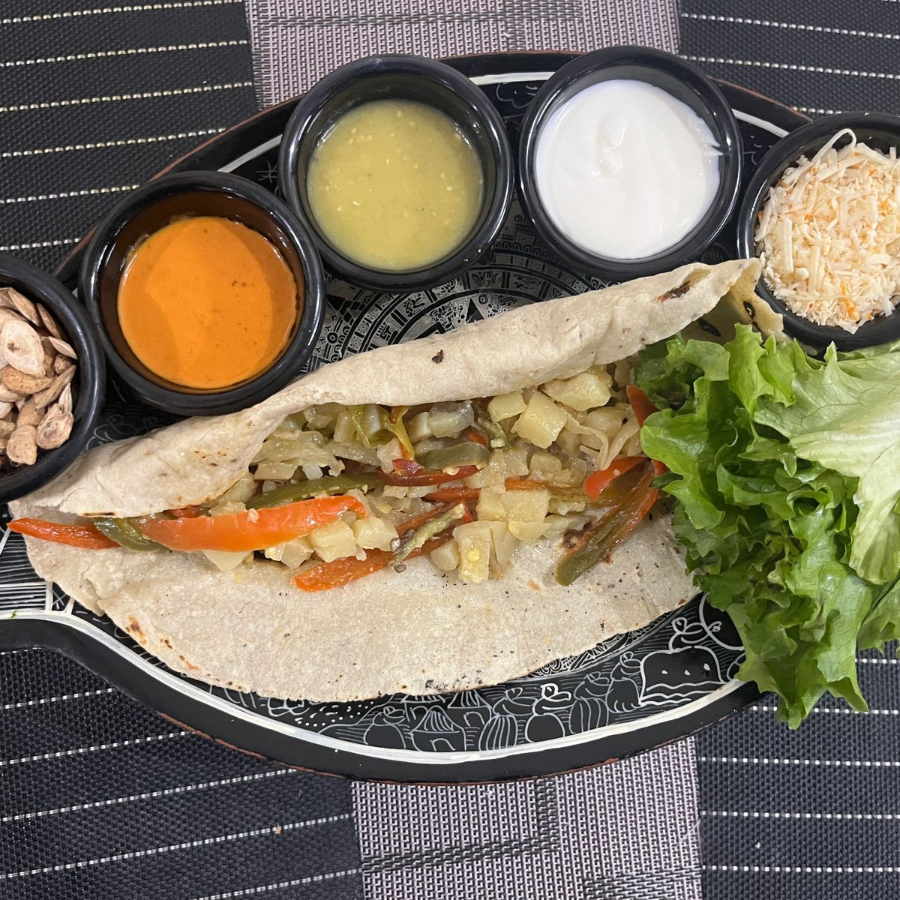 Rajas con Papas