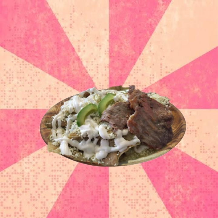 Chilaquiles Verdes con Milanesa