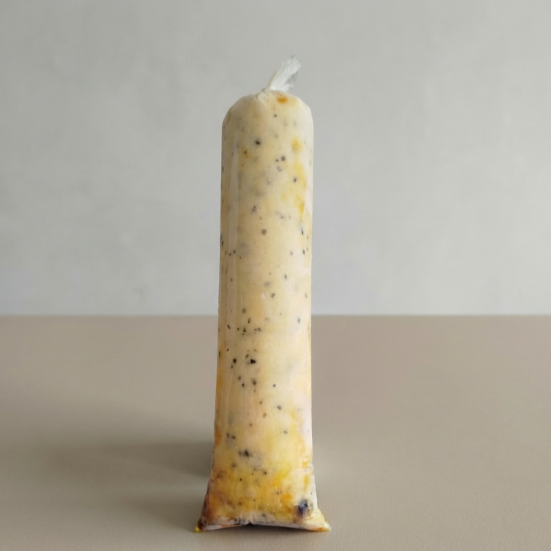 mousse de maracuja e geleia de maracuja