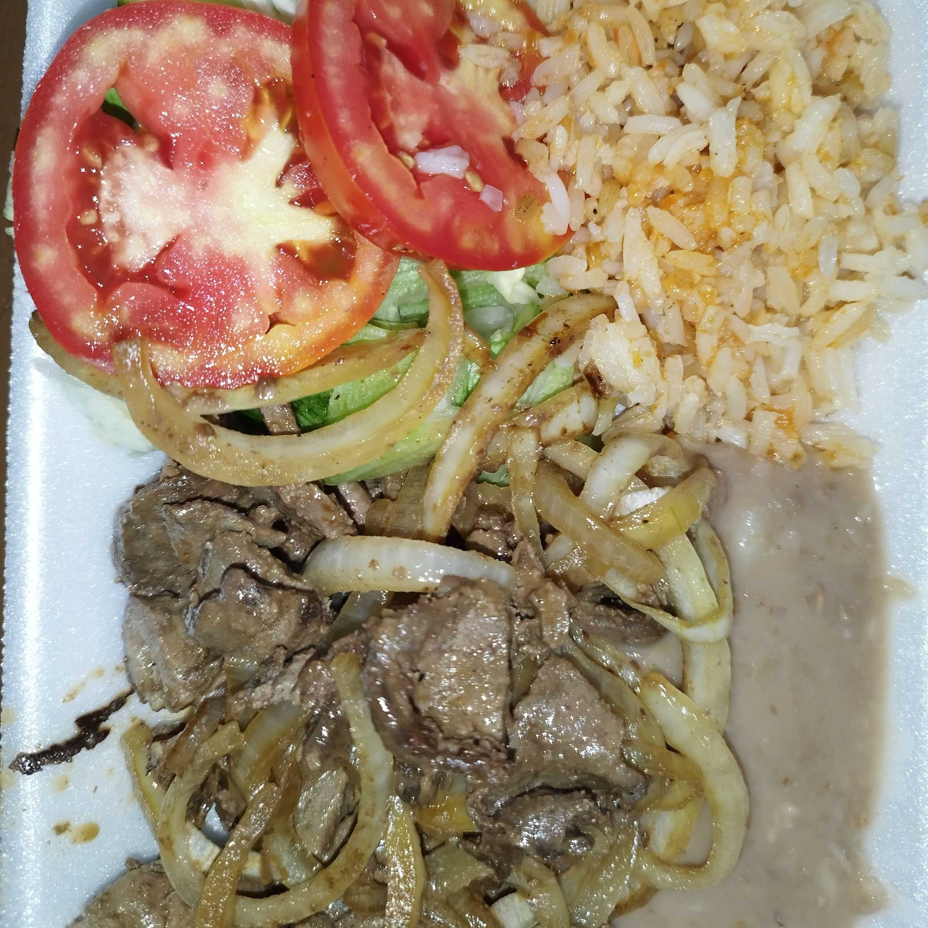 Combo-Higado Encebollado+agua fresca