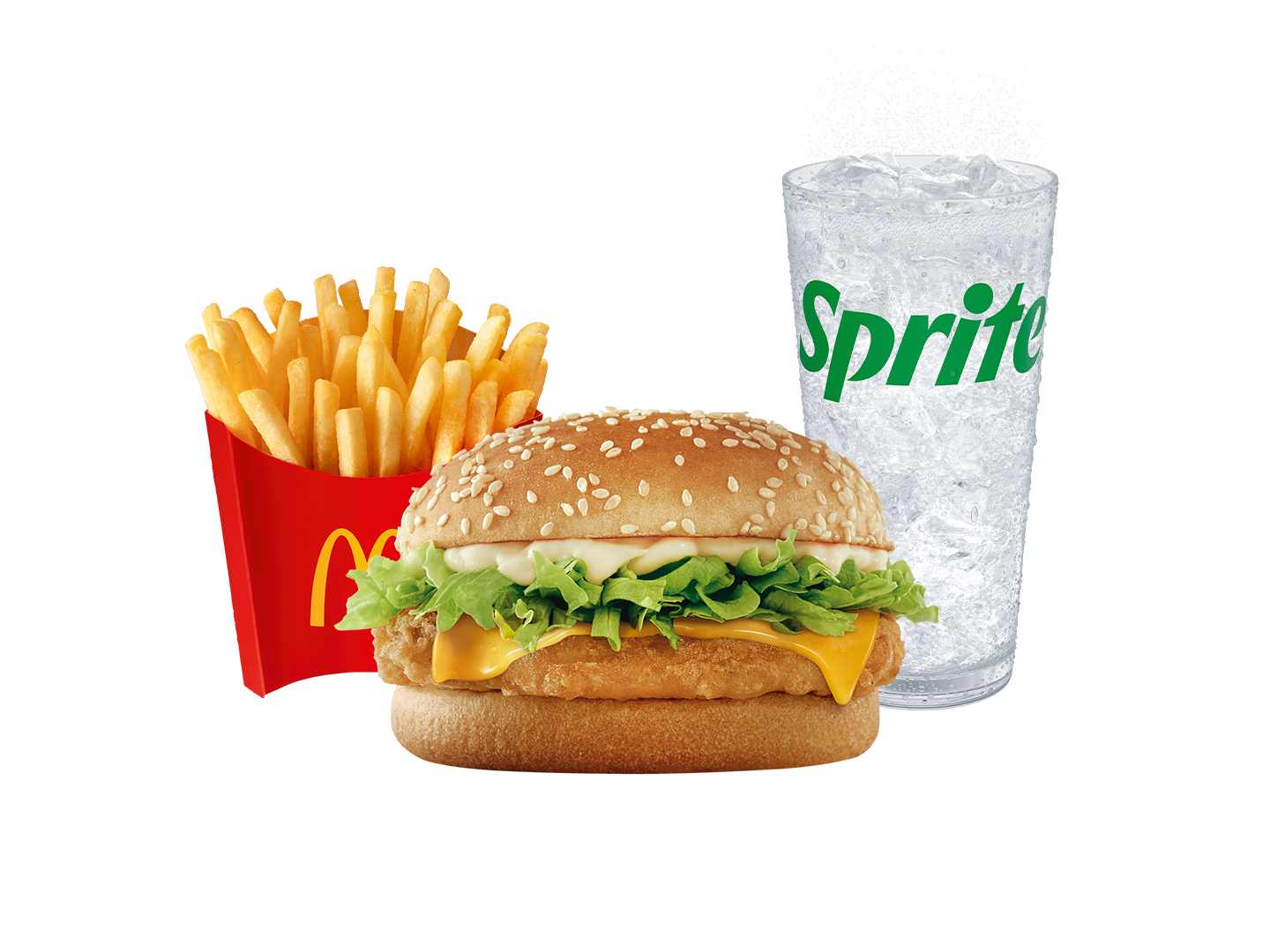 McCombo mediano McPollo con queso