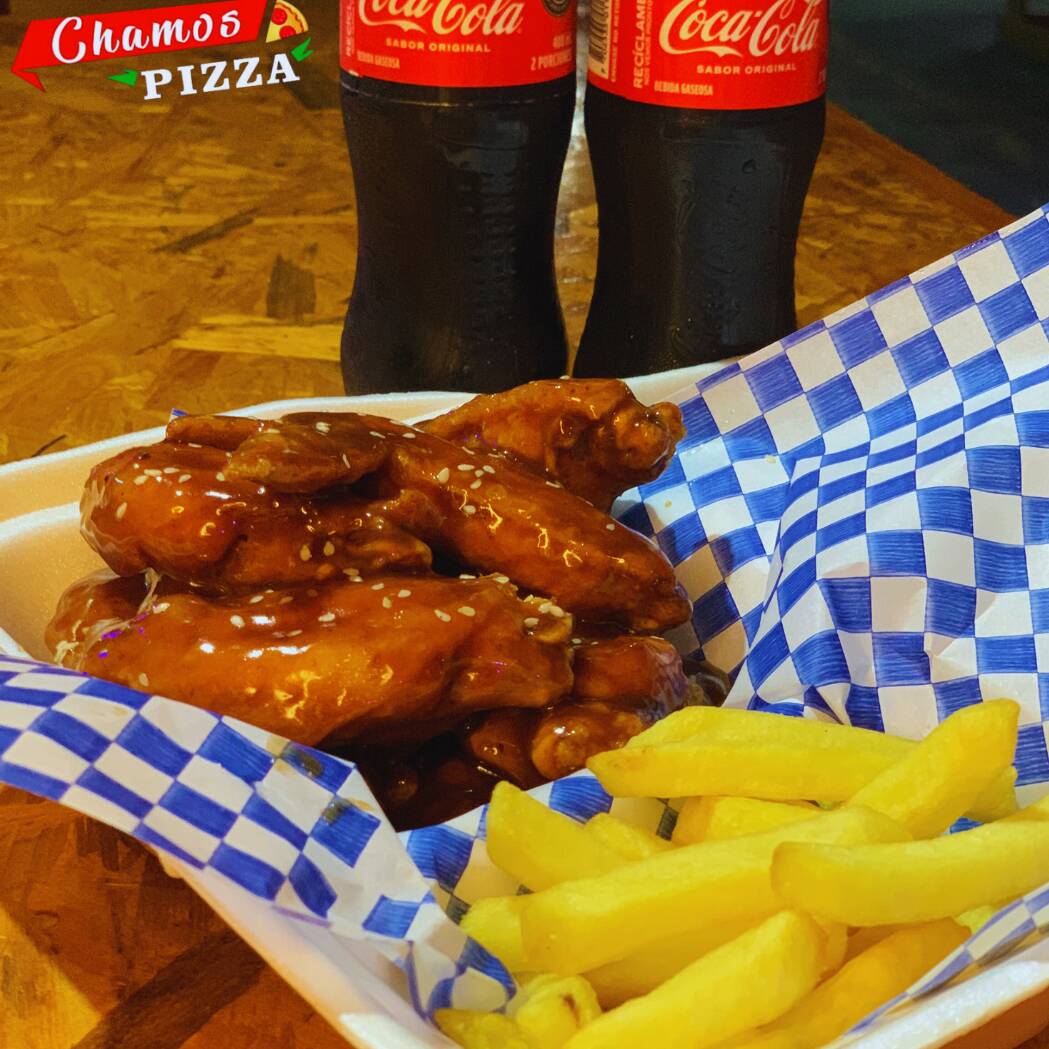 Alitas BBQ X8 Unidades y Bebida 400 ml