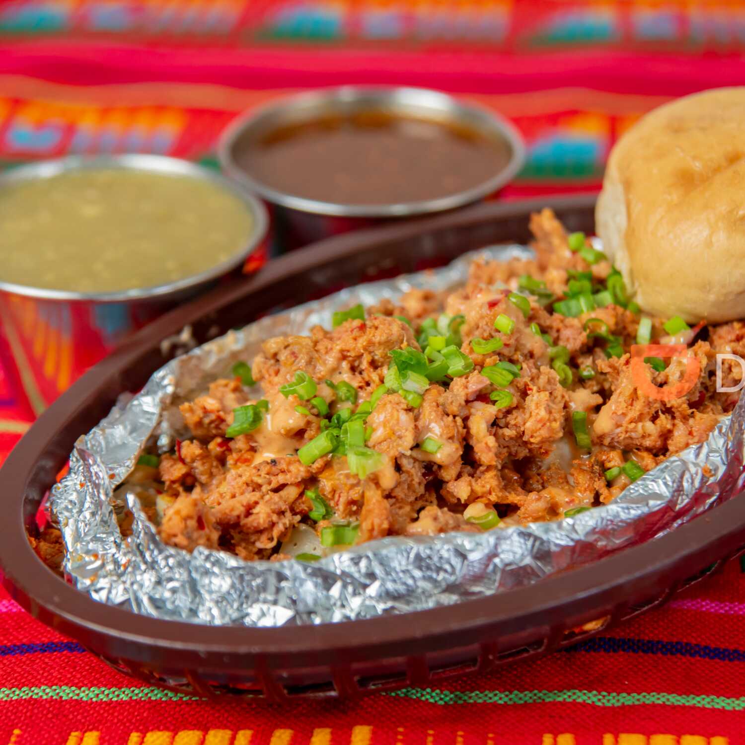 PAPA RELLENA CHORIZO + JAMAICA 500ML
