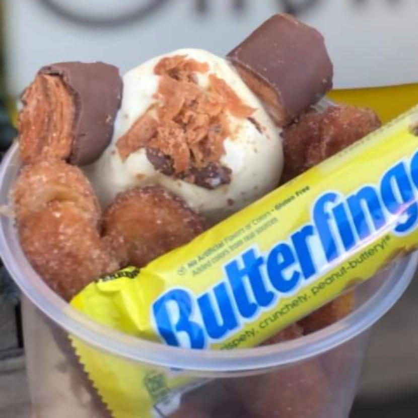 Butter Finger Sundae