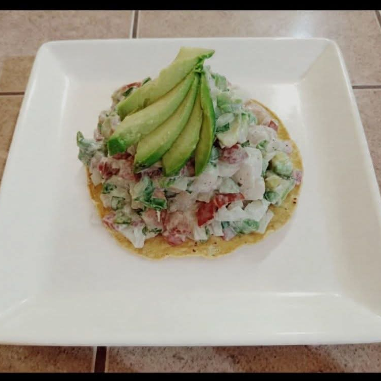 Tostada de Mariscos