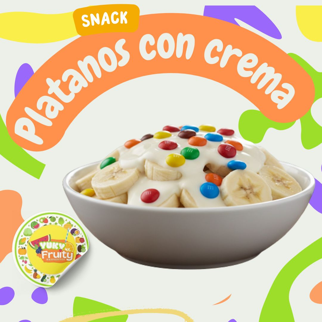 Plátanos con crema