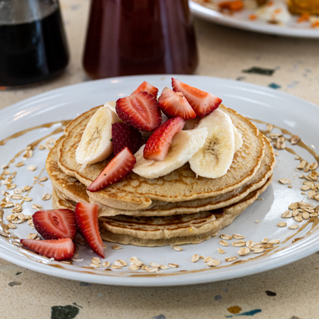 Los de Avena Con Platano y Fresas