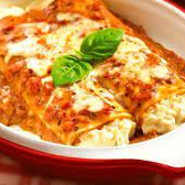 Canelones de Jamón y Queso