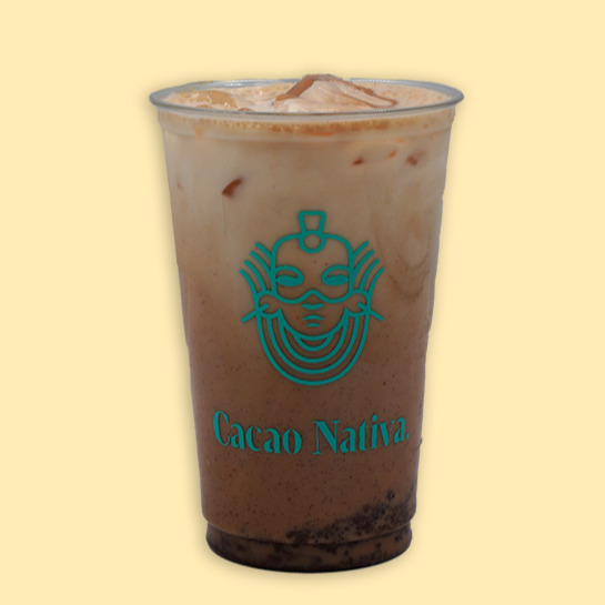 Frío Cacao con avena agua 14oz