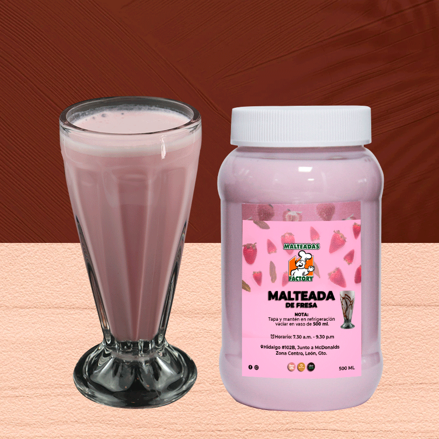 Malteada De Fresa  500 ml