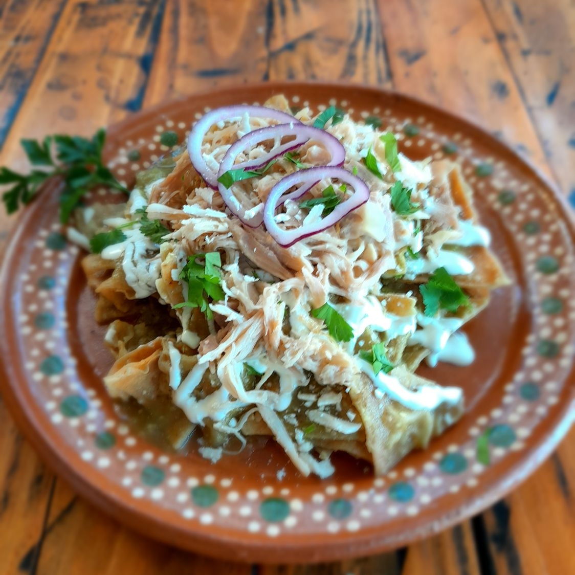 Chilaquiles con Pollo