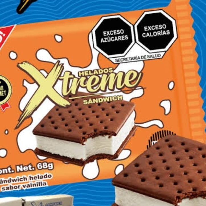 Sandwich Helado Xtreme.