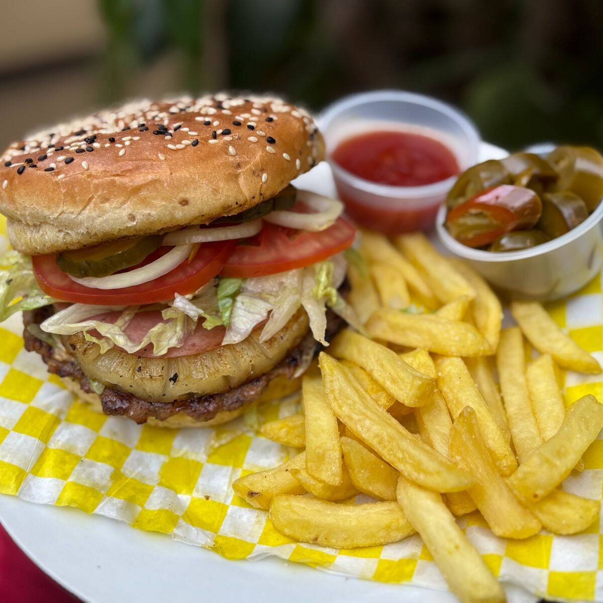 Hamburguesas Hawaiana