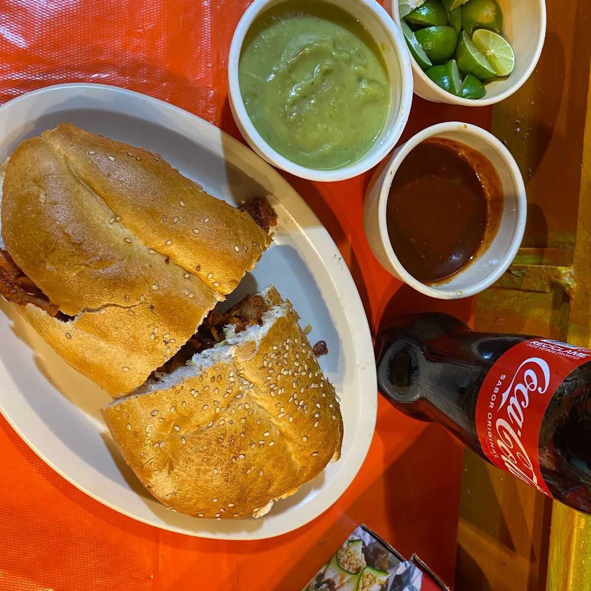Torta de Pastor + Coca Cola 600 Ml.