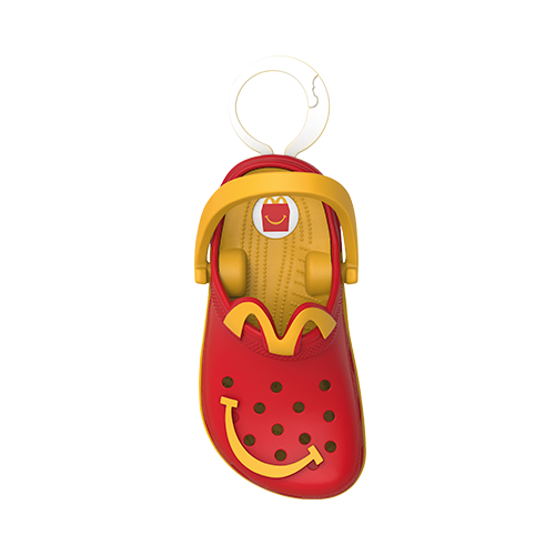 Brinquedo do Crocs e McDonald’s.