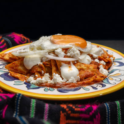 Chilaquiles en Salsa Roja Dulce